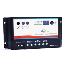 Dual Battery 20A PWM charge controller - EPsolar - Charge starter and leisure battery