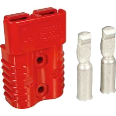 Anderson 350A Red Connector with 70mm terminals - quick cable connect & disconnect