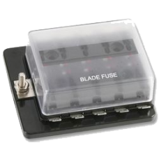 Chassis Mounting Blade Fuse Box with LED Indication 10 way