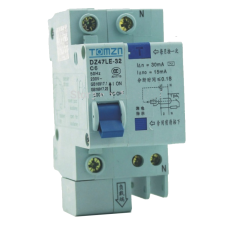 6A AC RCBO DIN Mount Breaker 230V Over current and Leakage protection use from Inverter
