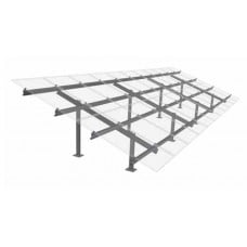Schletter PV Max S Ground Mounting Bundle for 22 solar panels, inc. clamps and anchor bolts.