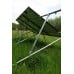 Ground Mount for 2 large Solar Panels with pole foundations - no concrete necessary