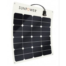 50W Semi flexible Monocrystaline Solar Panels - SunPower SPR-E-Flex-50 Panel - Stick down